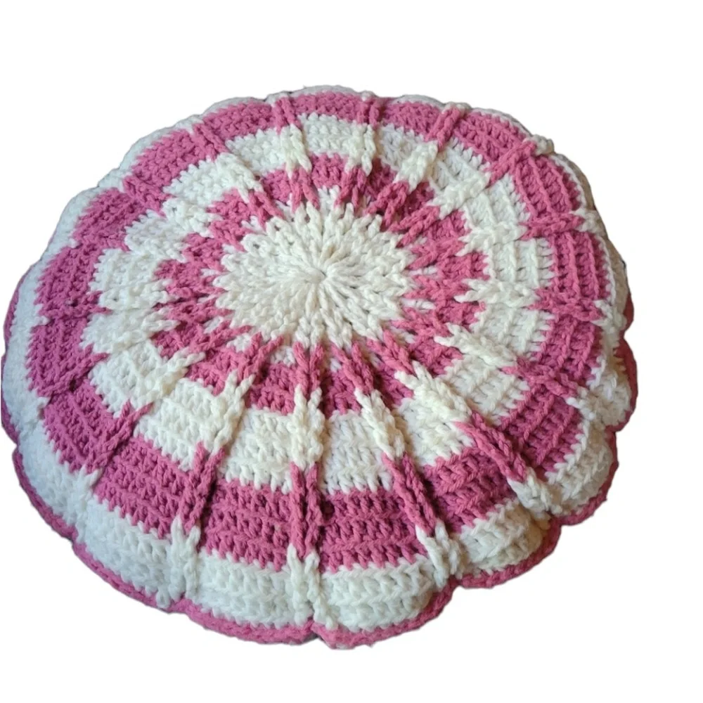 Vintage pink white